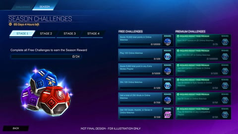 Season challenges rocket league