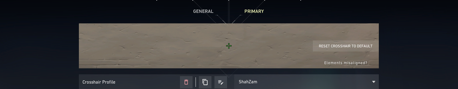 Sentinels shahzam crosshair