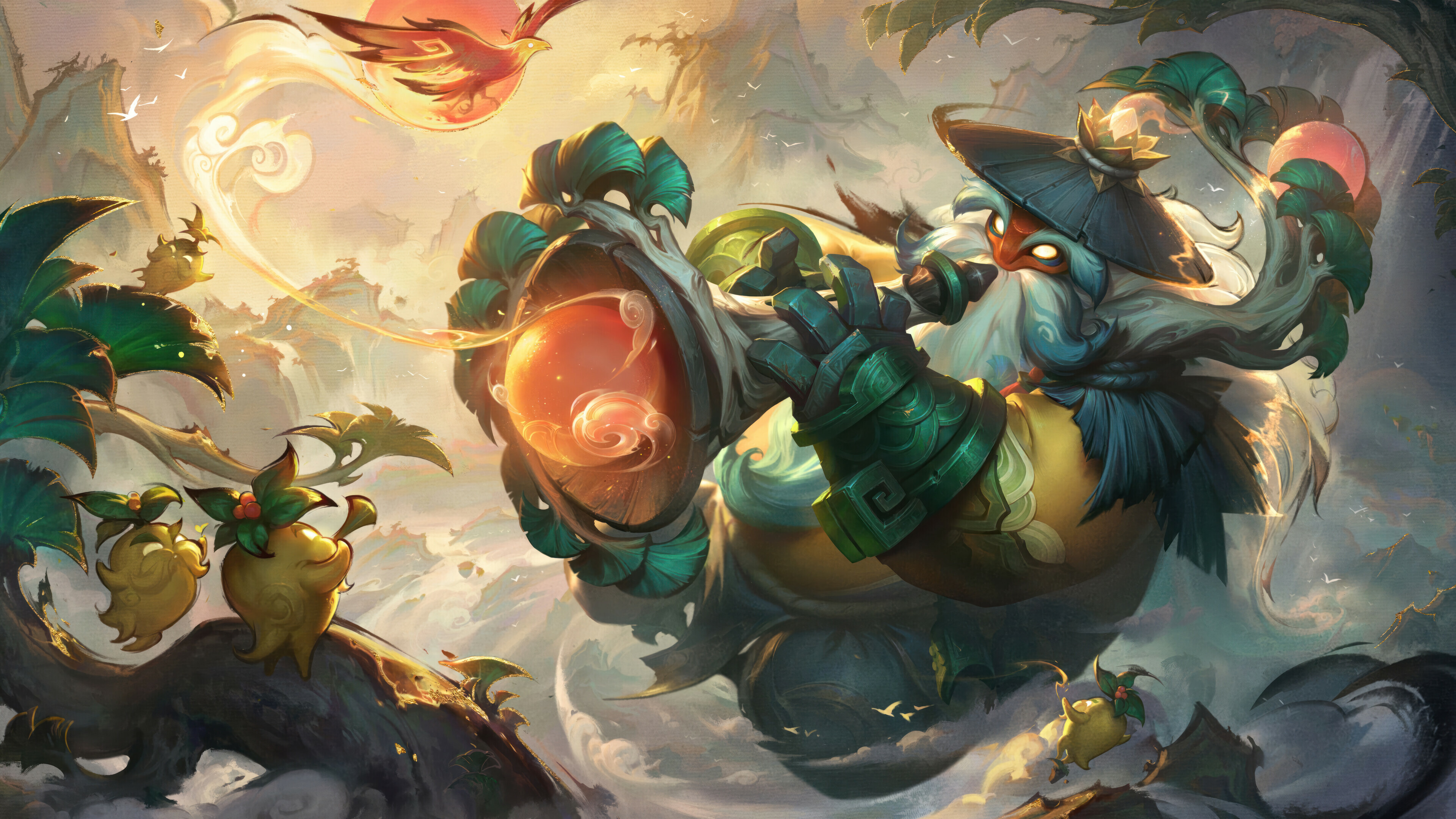 Shan hai scrolls bard splash art