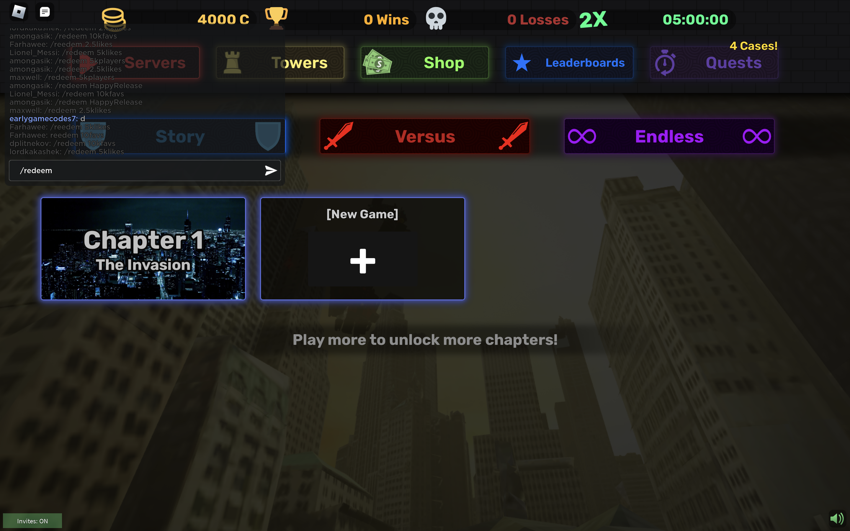 Skibi defense redeem codes