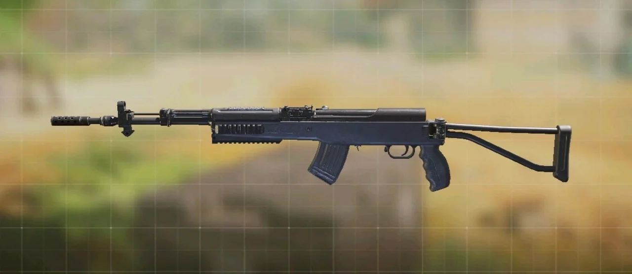 A Call of Duty: Mobile screenshot featuring the SKS marksman rifle.