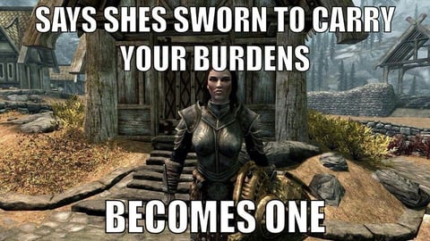 Skyrim lydia meme