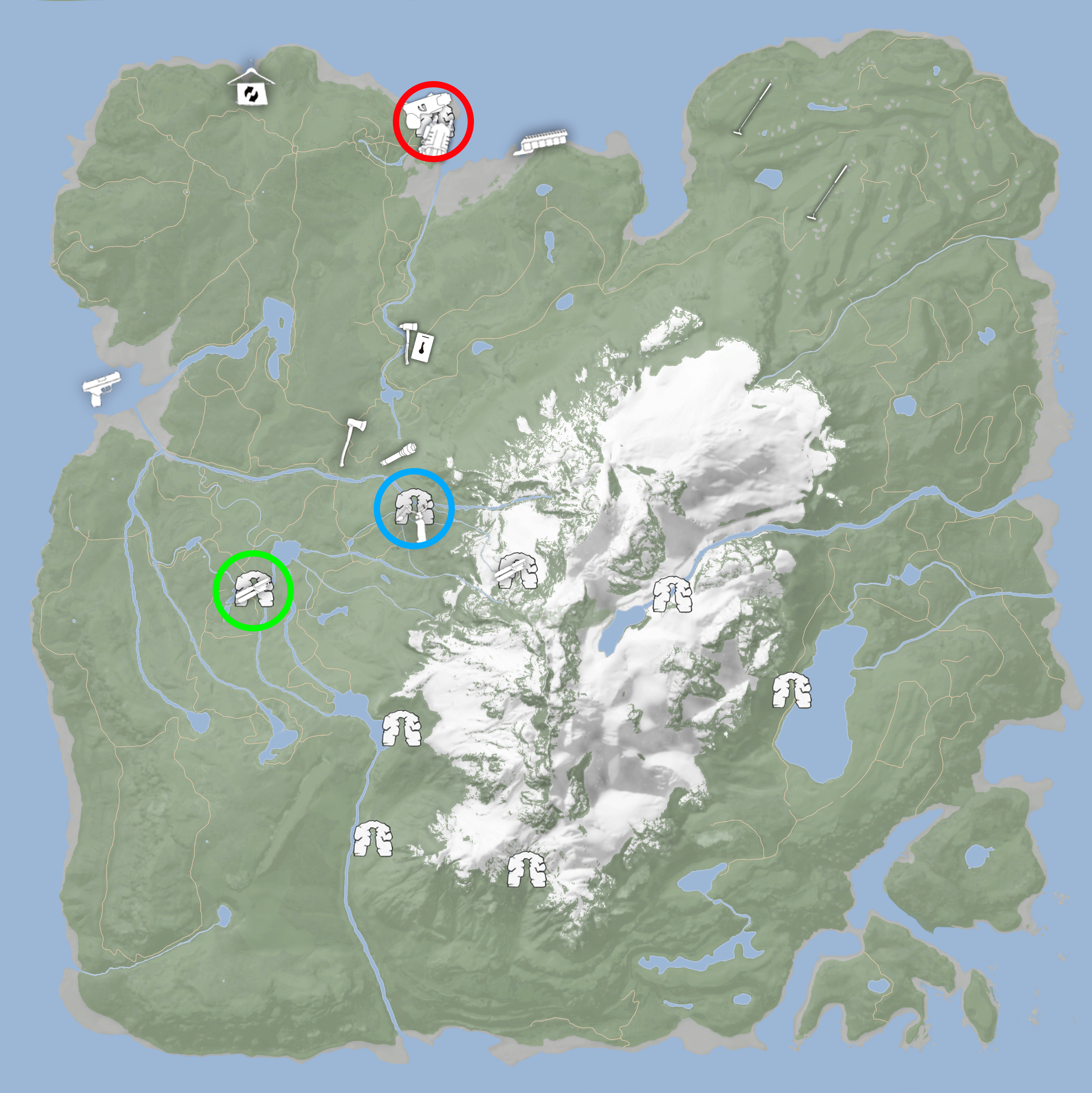 Sons of the forest map shovel