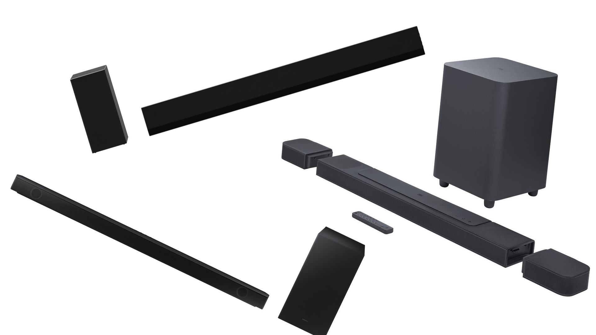 Soundbars sind of Platzsparend. © Samsung, LG, JBL