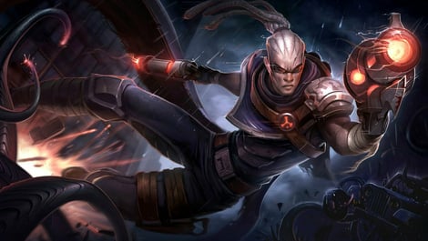 Splash art hired gun lucian