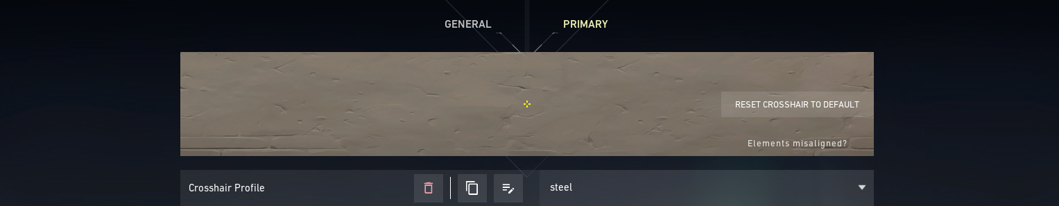 Steel crosshair