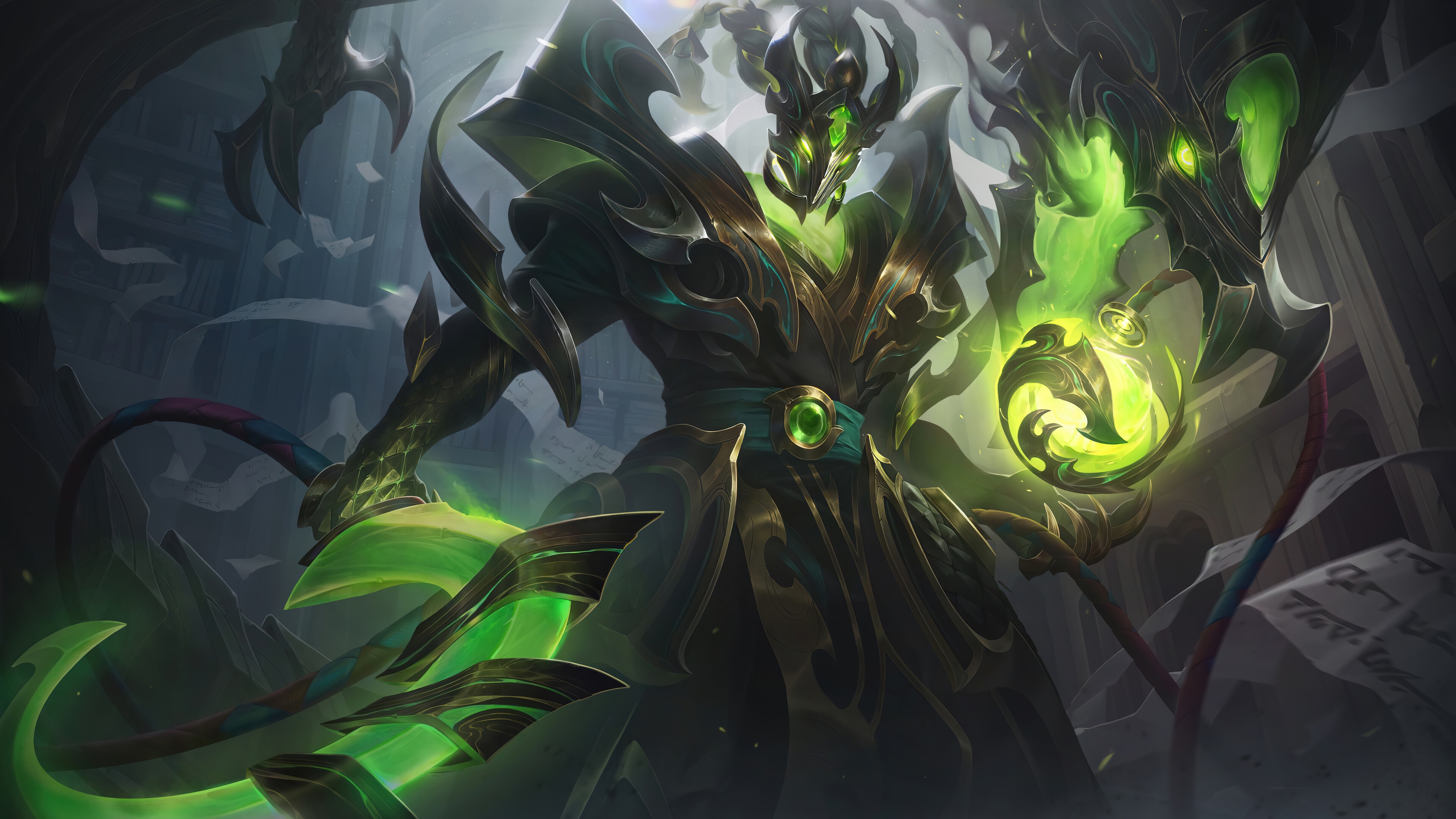 Steel Dragon Thresh Splash Art