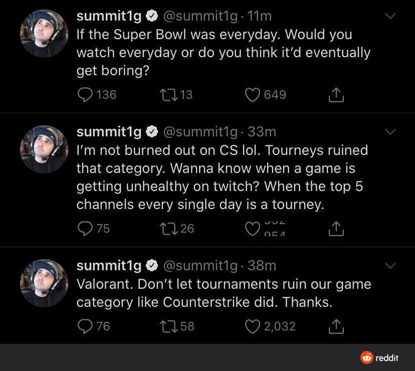 Summit1g Tweet