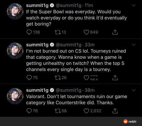 Summit1g Tweet