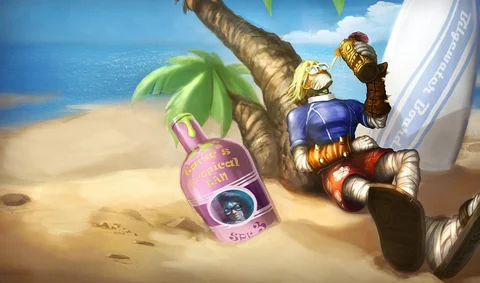 Surfer singed