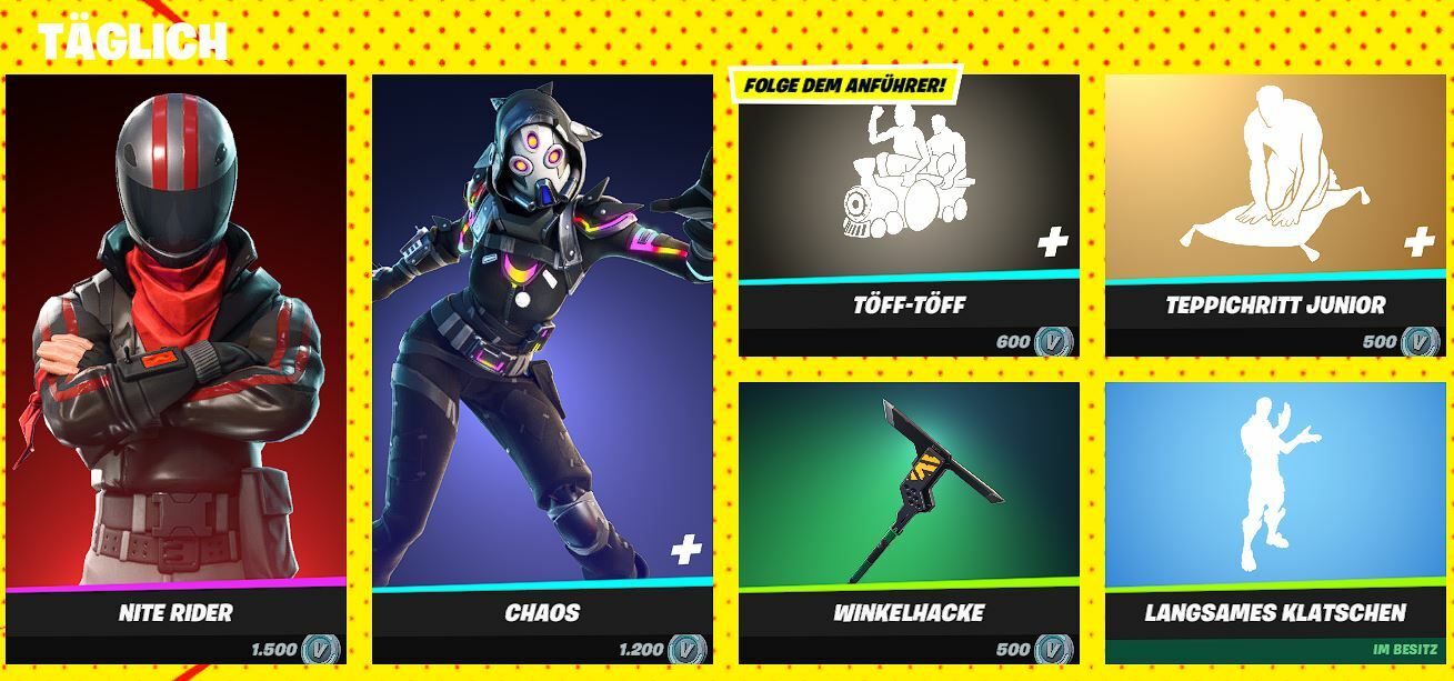 Täglicher Item-Shop