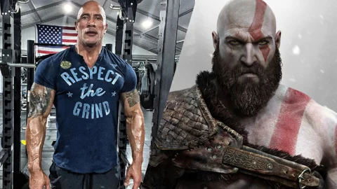 The rock new movie gaming kratos god of war