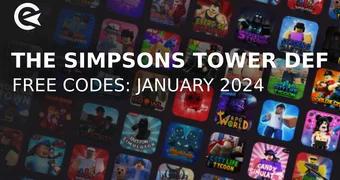 The simpsons tower defense codes january