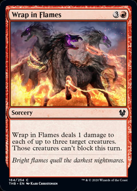 Throne of eldraine wrap in flames