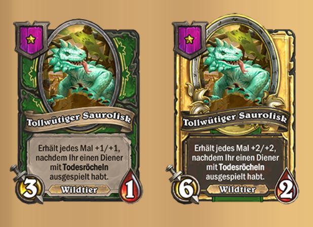 Der neue Diener aus Hearthstone Patch 17.2: Tollwütiger Saurolisk