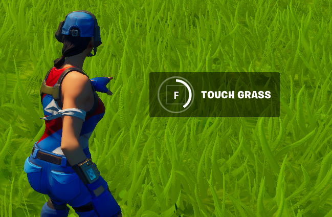 touch grass quest fortnite