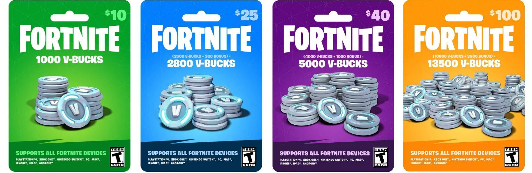 V bucks gift cards banner