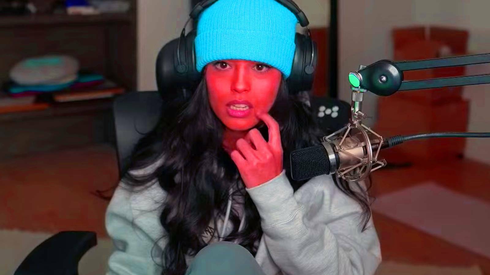 Valkyrae embarrassed