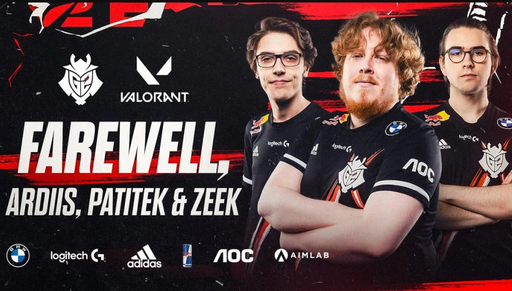 Valorant g2 esports june roster changes