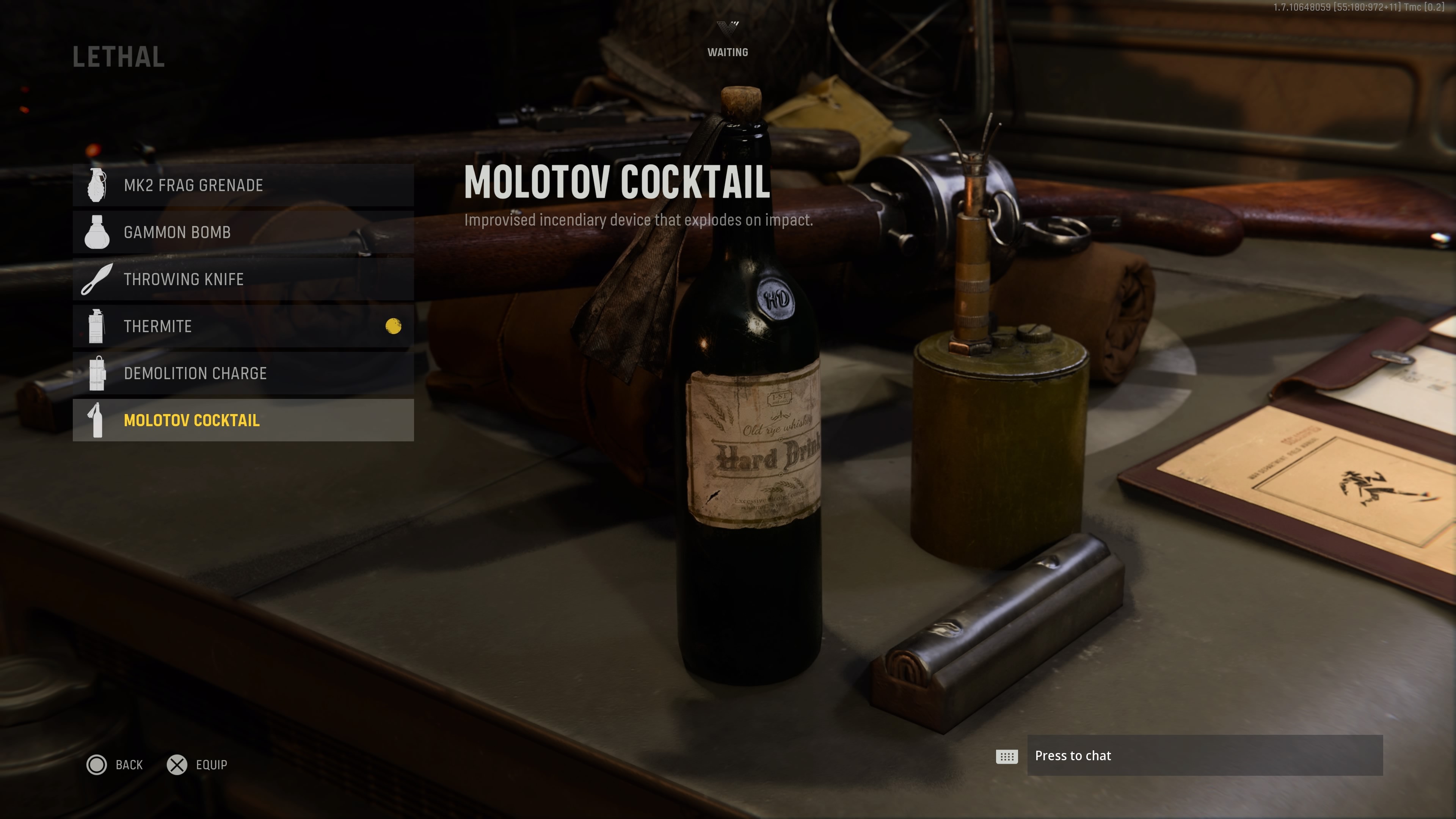 Vanguard lethal molotov cocktail
