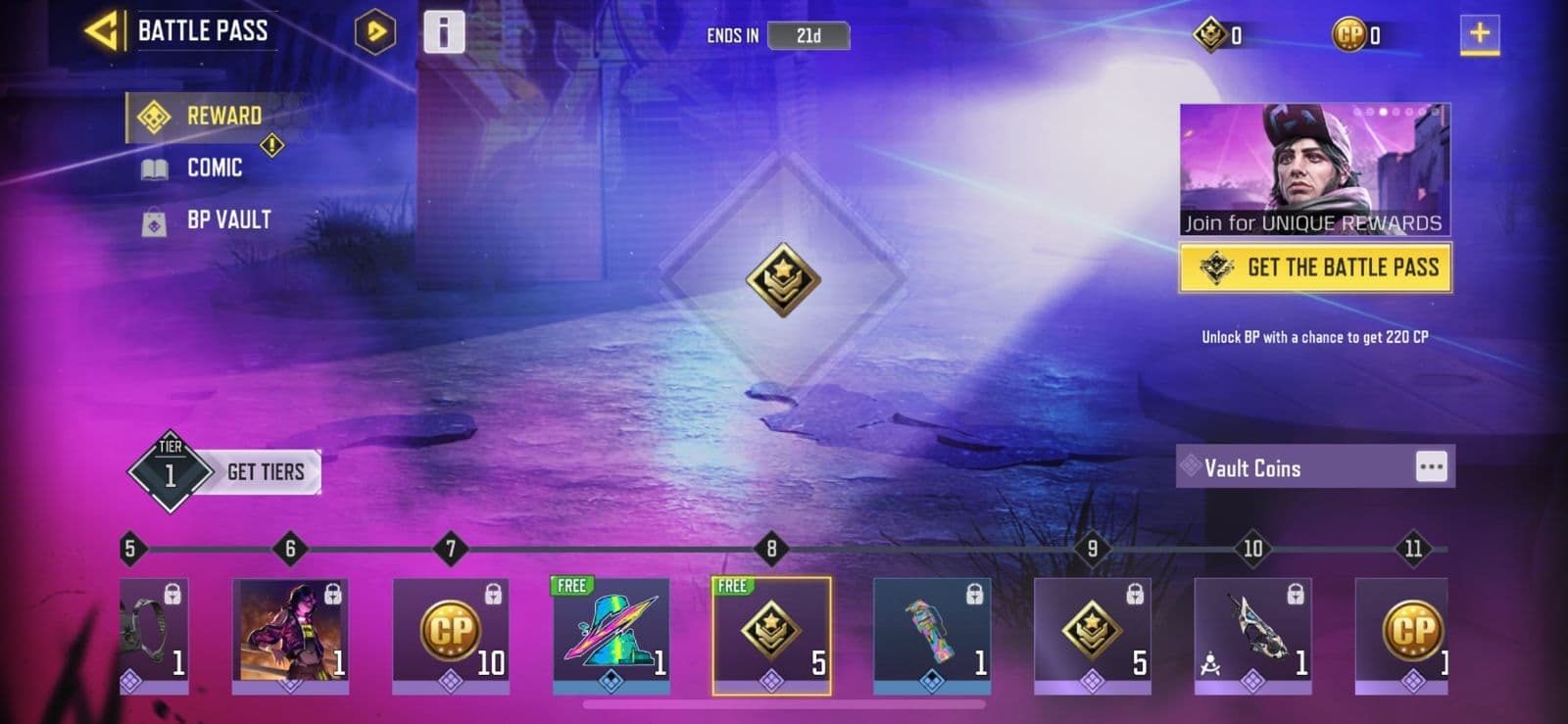 Vault coins COD Mobile