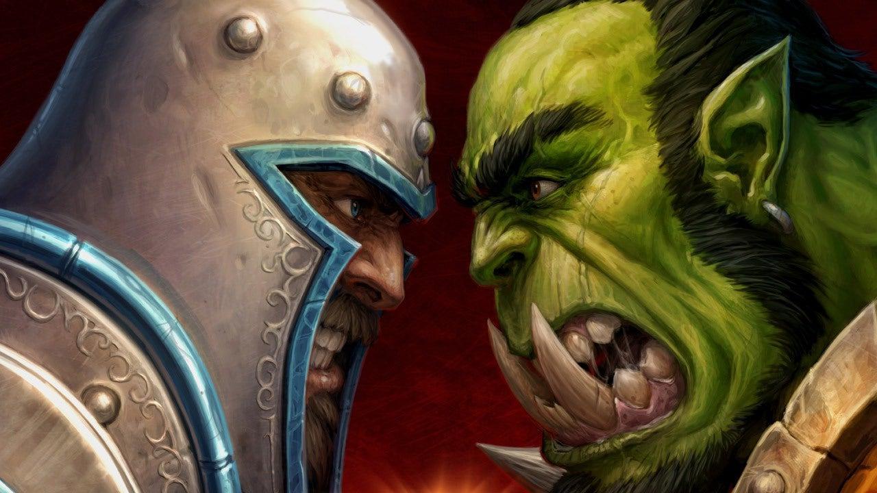 Angry Human and Orc face to face