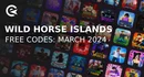 Wild horse islands codes march