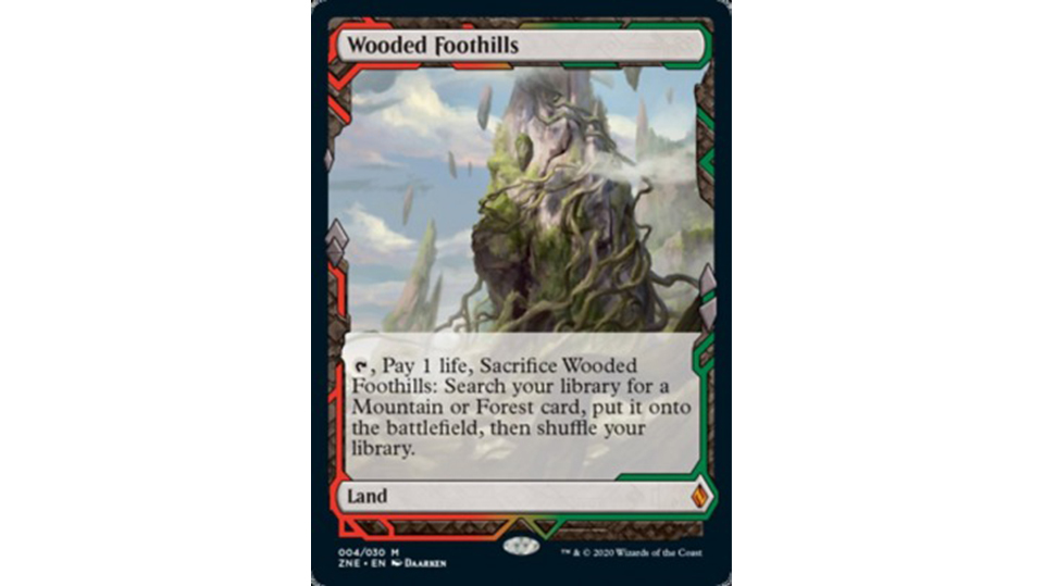 Wooded foothills