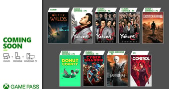 Xbox game pass januar the medium yakuza