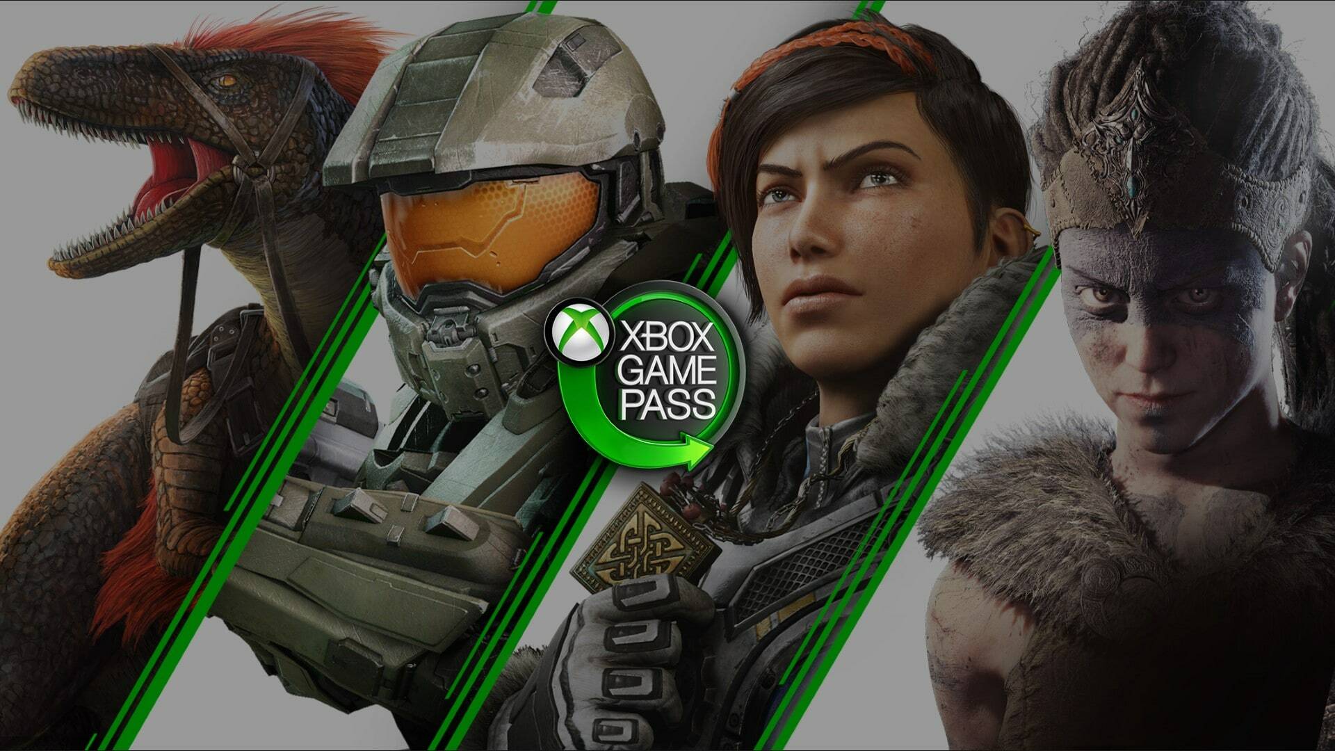 Promoción de Xbox Game Pass mostrando varios juegos de Microsoft