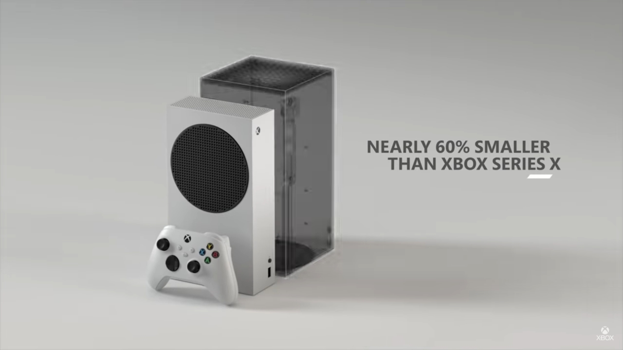 Xbox Series S size compared to Xbox Series X