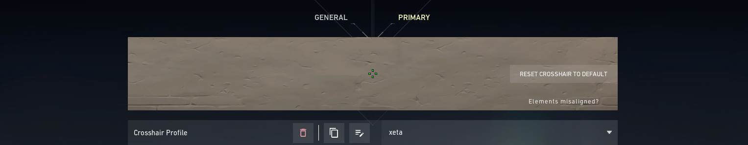 Xeta crosshair