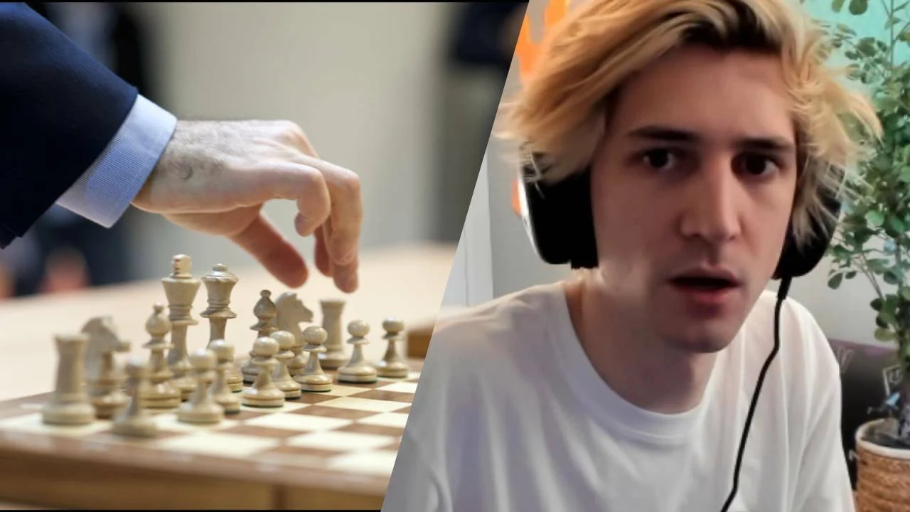 xqc gambling chess