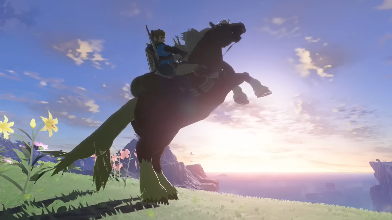 Zelda: Breath of the Wild: Link on Epona