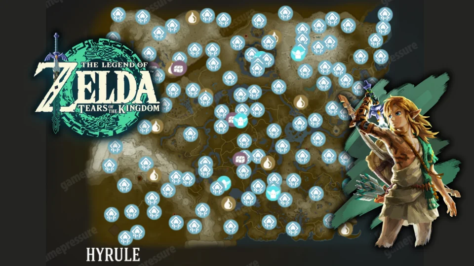 Mapa interactivo de Zelda Tears of the Kingdom: Todo lo… | EarlyGame