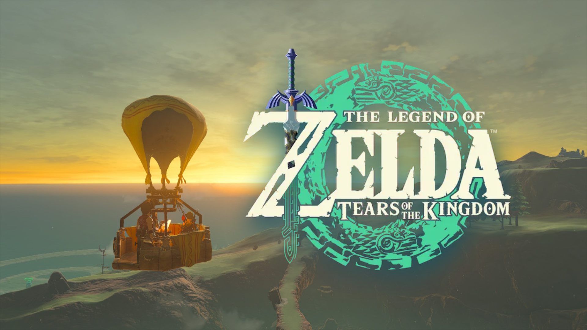 Zelda totk logo background