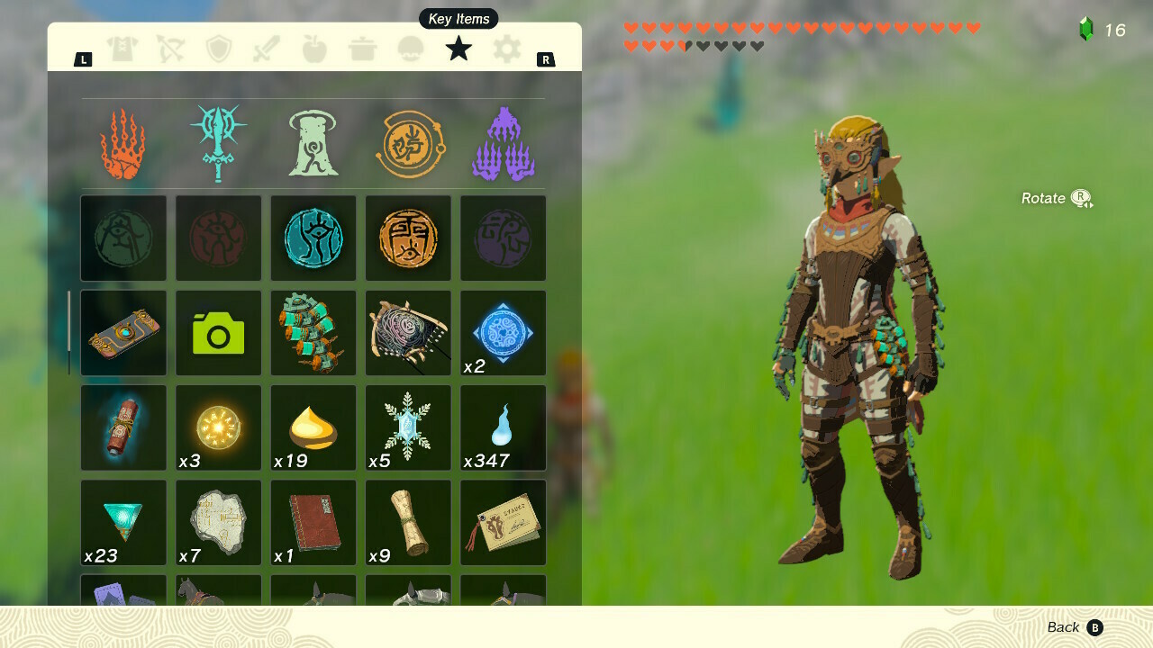 Zelda Tears of the Kingdom Glide Armor set