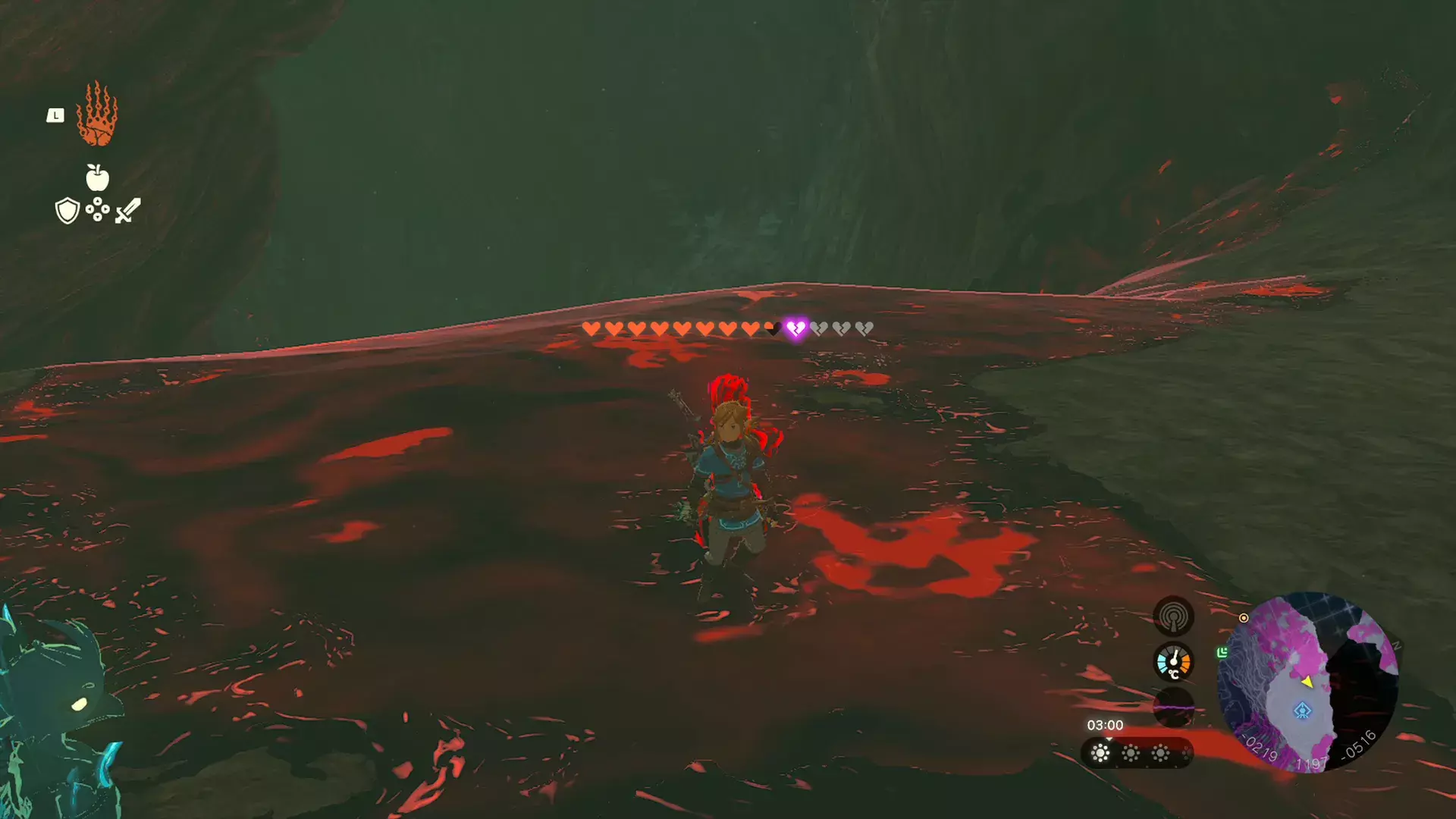 Zelda totk cracked hearts gloom