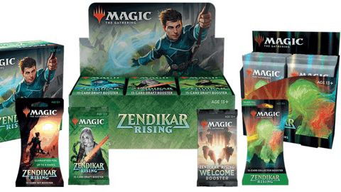 Zendikar rising will have 4 types of boosters